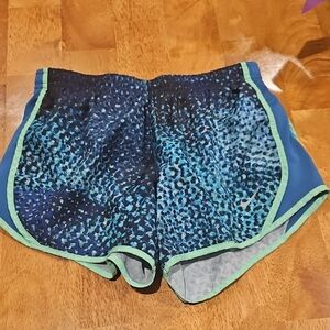 Nike Women's Blue Patterned Shorts